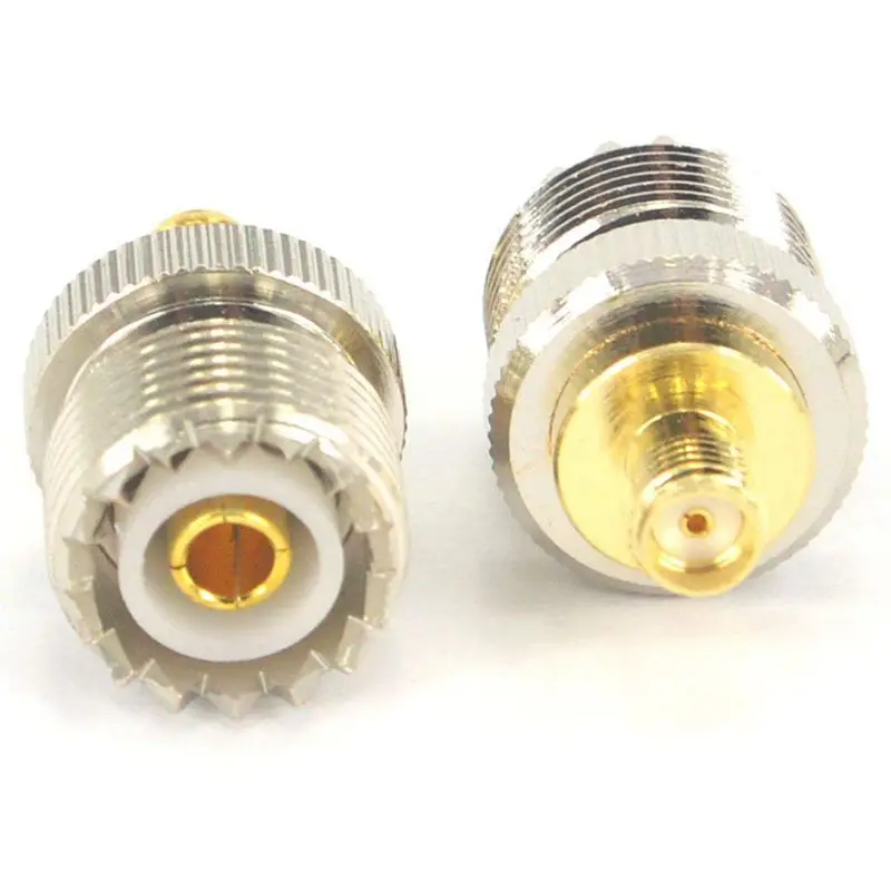 Переходник RF Coax SMA female to SO239 UHF гнездо SO 239 антенный Кабельный разъем В комплекте