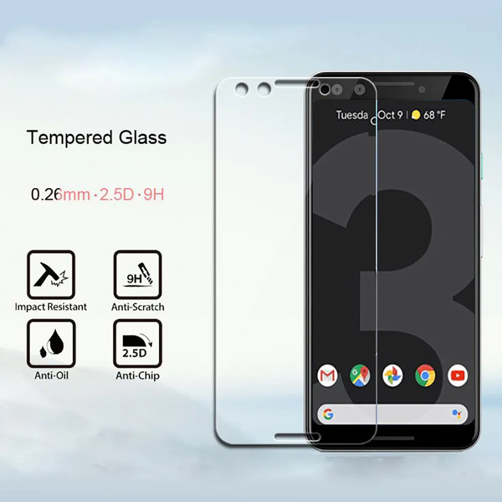 Закаленное стекло для Google Pixel 3 3A XL Lite 9H 2.5D Премиум Защитная пленка 3XL 3AXL | Мобильные