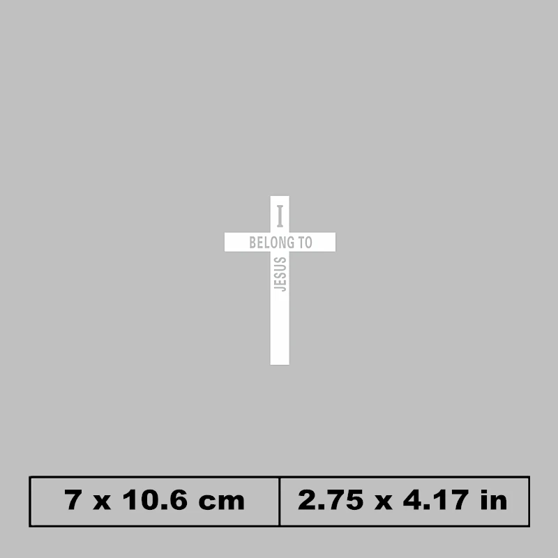 Нашивки с христианским крестом, я принадлежу к Иисусу, надпись «сделай сам», пластырь для поклонения одежды, наклейка для мужчин и женщин, футболка с теплопередачей - Цвет: 016-X-IBE-b