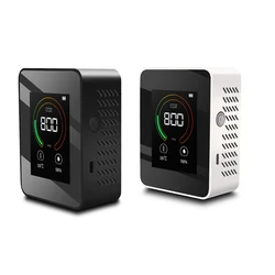 Air quality CO2 test carbon dioxide meter Gas detector temperature humidity blacklight USB Recharge CO2 Monitor sensor
