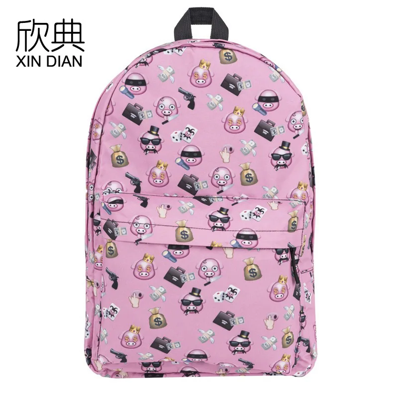

Explosive Shoulder Backpack Student Backpack Travel Backpack 3D Cartoon Printing European and American Trendy Bag