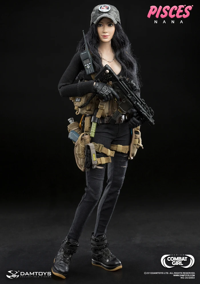 Черный DAMTOYS рыбы 1/6 DCG003 Нана DCG0004 LUCY коллекция экшн Figue для фанатов подарок на праздник - Цвет: Черный