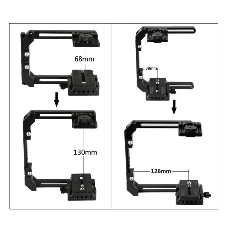 CAMVATE регулируемая камера половина клетки Rig с Manfrotto Quick Release Baseplate C2058|Аксессуары