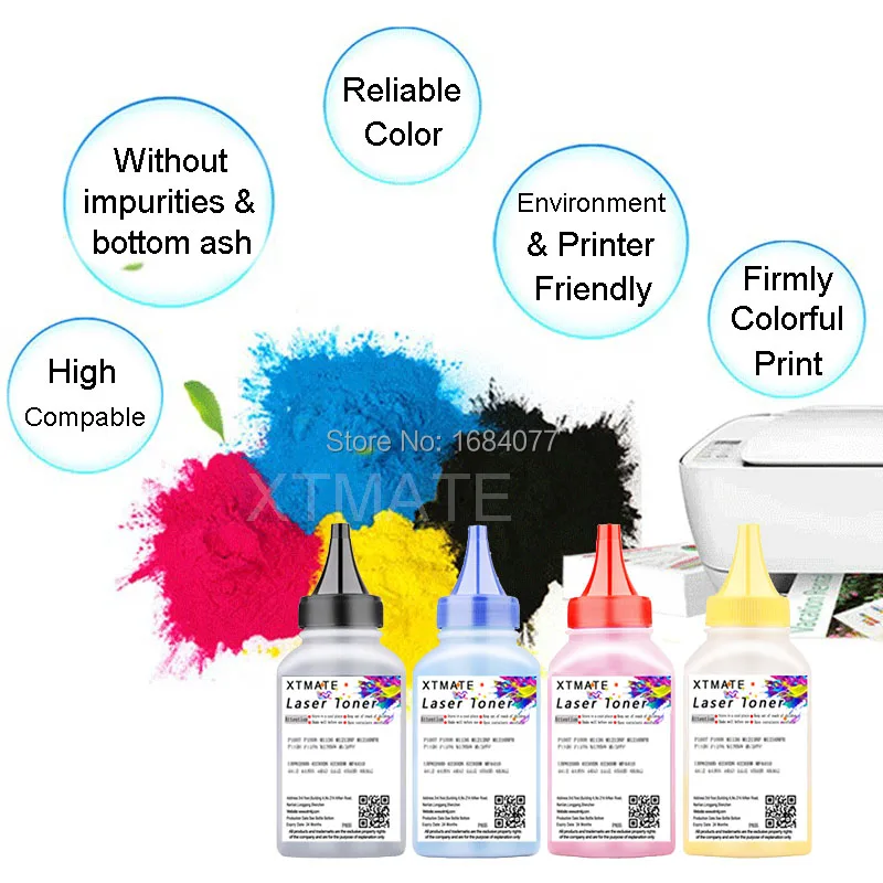 Starlet24 1x 117A Toner Negro Compatible Con HP 117A Toner Set Negro Como Reemplazo Para Color Laser MFP 178nwg 179fwg 179fnw 150nw 150a 178nw W2070A W2071A W2072A W2073A