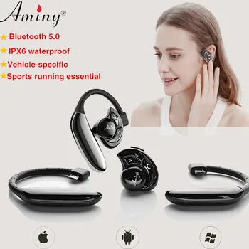 

Wireless Bluetooth Earphone Stereo Wireless Headphone HD Call No Earplug Bluetooth Headset With Microphone Spare Battery
