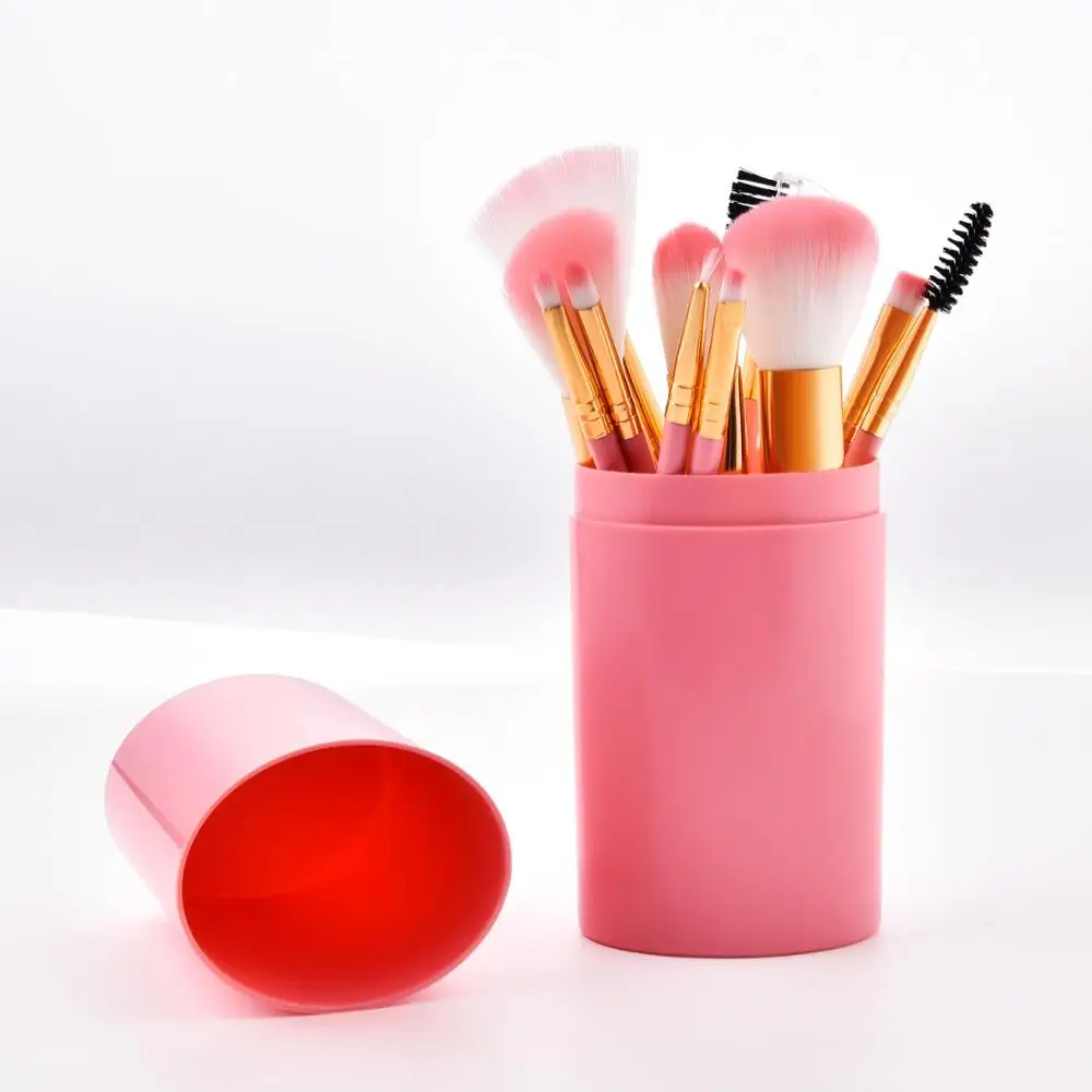 

Makeup Brushes Set With Holder Box For Powder Eyeshadow Foundation Lip Eyelash Curler Eyebrow Brush Bucket Beauty Hair Cosmetics