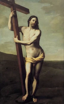 

Artist hand painted oil painting, original, prayer Saint Jesus and cross piety, on the canvas, 100% hand painted,