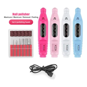 

Electric Nail Drill Machine Pedicure Pen Sanding Polishing Grinding Manicure Nail Drill Bits File Nail Art Tools