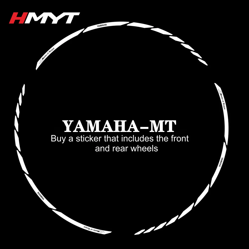 Подходит для Yamaha mt03 mt07 mt09 mt10 мотоцикл переоборудование водонепроницаемый светоотражающий 17 дюймов наклейка на ступицу колеса персональная наклейка - Цвет: B
