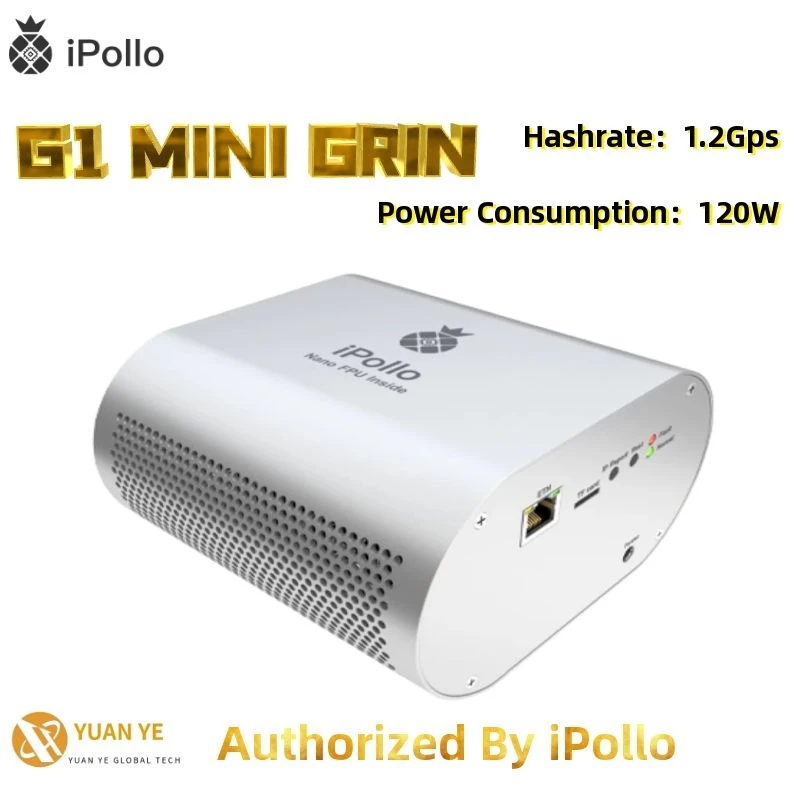 On Stock New Original Ipollo G1 Mini Grin Miner With Original Power Supply Good As Goldshell Box Aliexpress