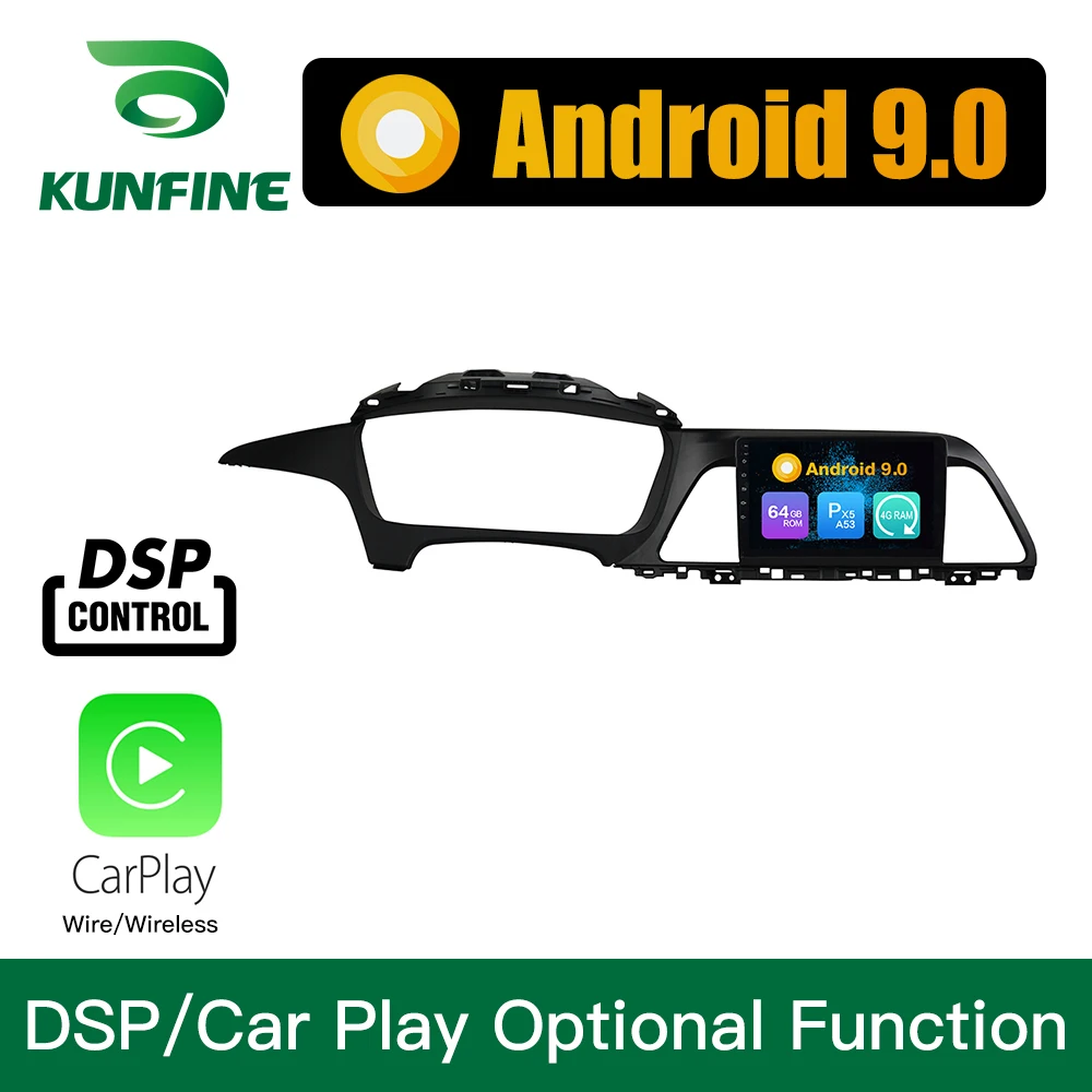  Android 9.0 Octa Core 4GB RAM 64GB Rom Car DVD GPS Multimedia Player Car Stereo Deckless For HYUNDA