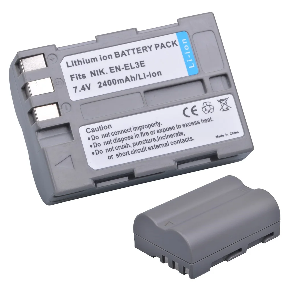 2400mah Enel3e Replace For Nikon En El3e,el3,el3a Battery