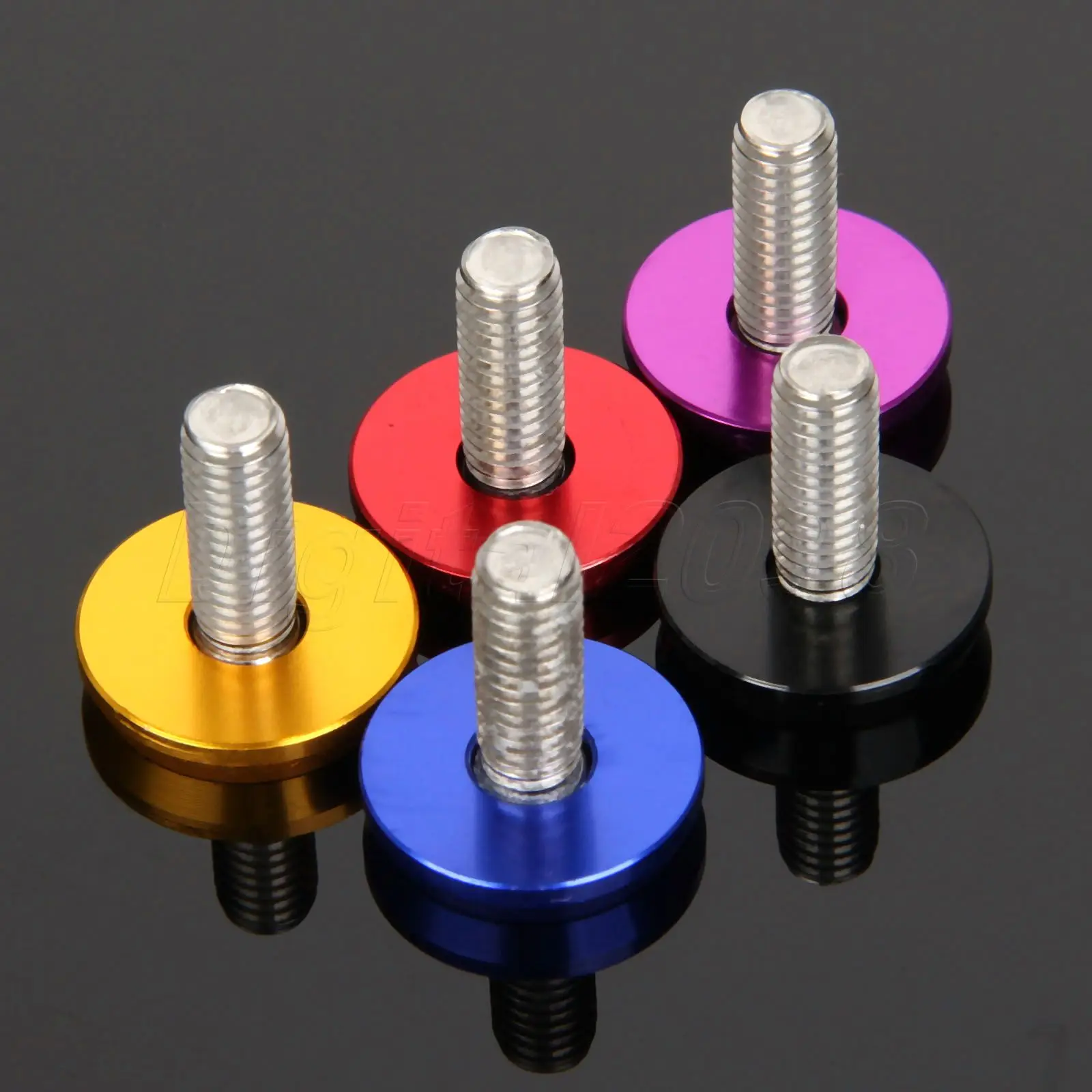 20Pc JDM Billet Aluminum Fender Bumper Washer Kit M6X15mm Bolt Engine Bay Dress Up KIT Screw Nuts Replacement Bolts Applications