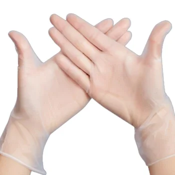 

100PCS Food Grade Disposable PVC Gloves Anti-static Plastic Gloves For Food Cleaning Cooking Restaurant Kitchen Accessories