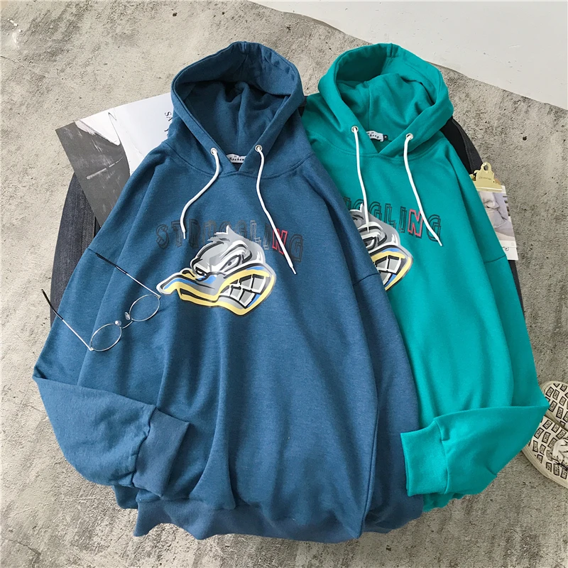 

2019 Spring And Autumn Men's New Casual Letter Pattern Printing Long-sleeved Hooded Hoodies Loose Temperament Trend Cotton