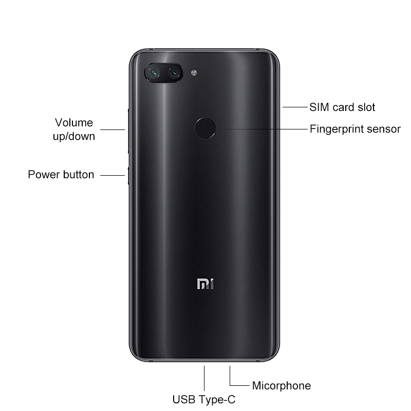 Оригинальный Xiaomi Mi 8 Lite 6 Гб RAM 128 ГБ ROM мобильный телефон Snapdragon 660 AIE Octa Core 26 &quot2280*1080P