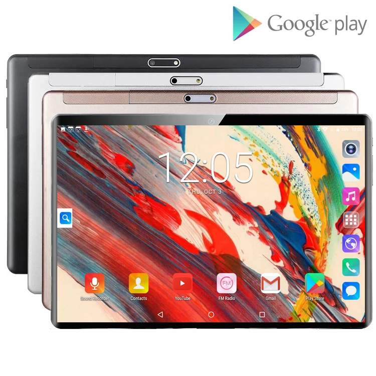 Super rápido de 10 pulgadas Tablet Octa Core 4GB RAM 64GB ROM 1280x800 HD pantalla Dual 2.5D vidrio 4G FDD LTE Android 9,0 WiFi Bluetooth
