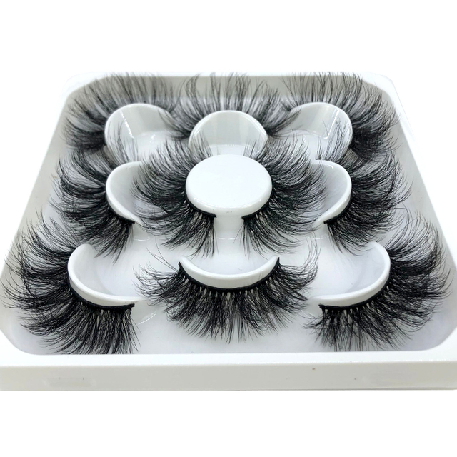 5 pairs natural false eyelashes fake lashes long makeup 3d mink eyelashes eyelash extension mink eyelashes for beauty