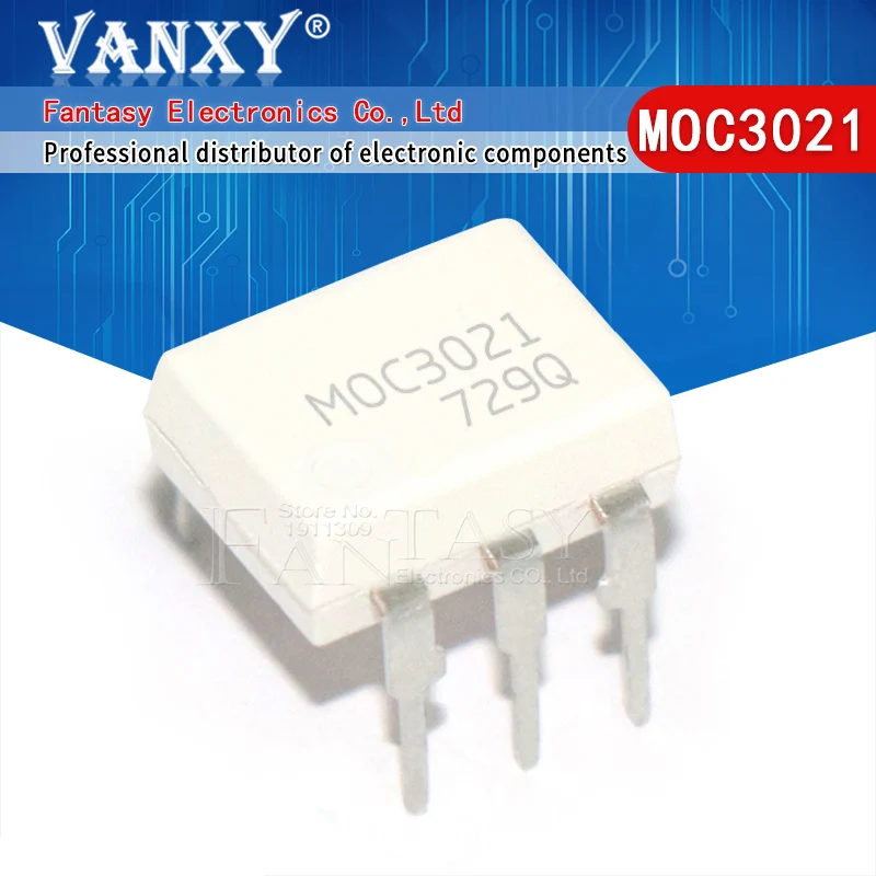 10 шт. MOC3021 DIP6 DIP 3021 DIP-6 новая и оригинальная интегральная схема | Электронные