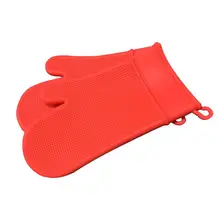 Нескользящие кухонные термостойкие силиконовые перчатки для духовки толстые кухонные перчатки для приготовления барбекю и гриля перчатки для выпечки барбекю серые 35 см