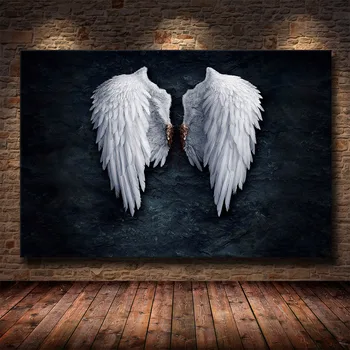 

Angel Wings Vintage Wall Posters And Prints Black And White Wall Art Canvas Paintings Wings Pop Art Wall Picture For Living Room