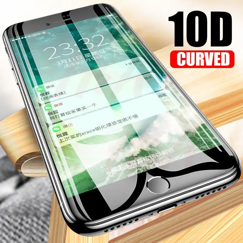 10D защитное закаленное стекло для apple iphone 6, 7, 5, 5S, se, 6, 6s, 8 plus, Защитное стекло для iphone 7, 6s, 8 Plus