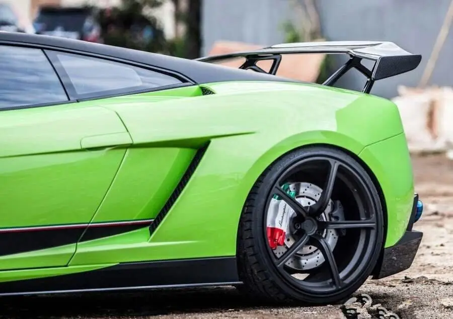 Подходит для 08 14 Gallardo LP550 LP560 LP570 углеродного волокна задний спойлер заднее крыло