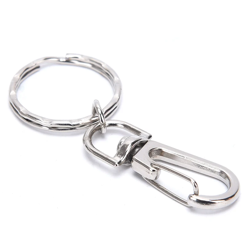 10pcs/lot Classic Key Chain Ring Metal Swivel Lobster Clasp Clips