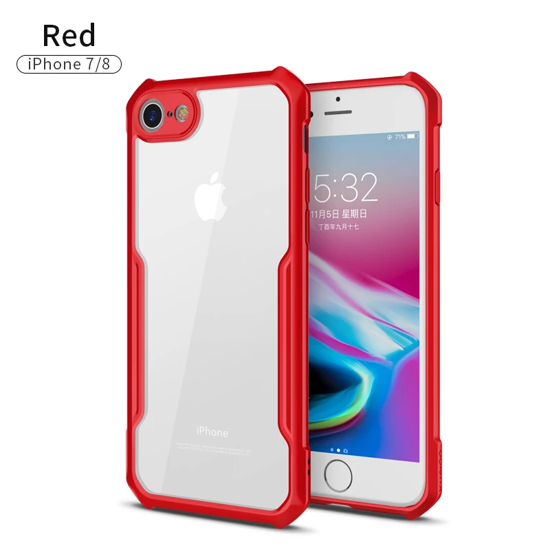 Xundd противоударный чехол для телефона для iPhone7 и 8plus(5,5 дюйма) защитный чехол для iPhone7 и 8(4,7 дюйма) с подушкой безопасности - Цвет: Blue