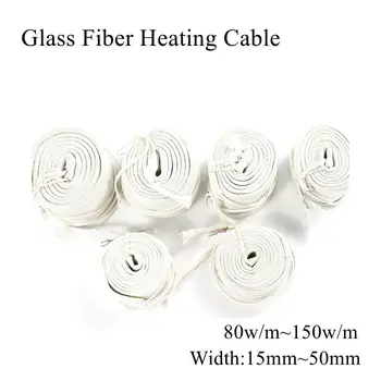 

15mm ~ 50mm 12V 24V 36V 48V 110V 220V 380V Glass Fiber Heating Wire Flexible Insulation Electric Heat Cable Belt Plate Band Mad