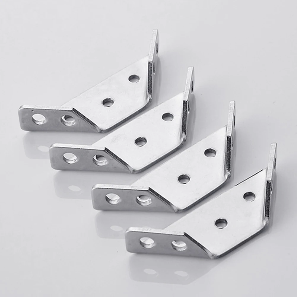 Stainless Steel L-shaped 90 Degree Angle Code Corner Bracket Furniture Hardware
