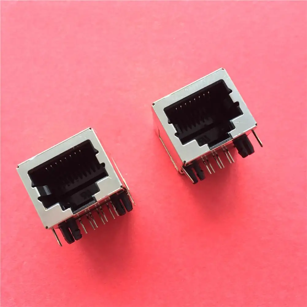 10 шт. RJ45 сети Ethernet 8P 8C гнездовой разъем Rj 45 8Pin PCB модульная Головка Разъем