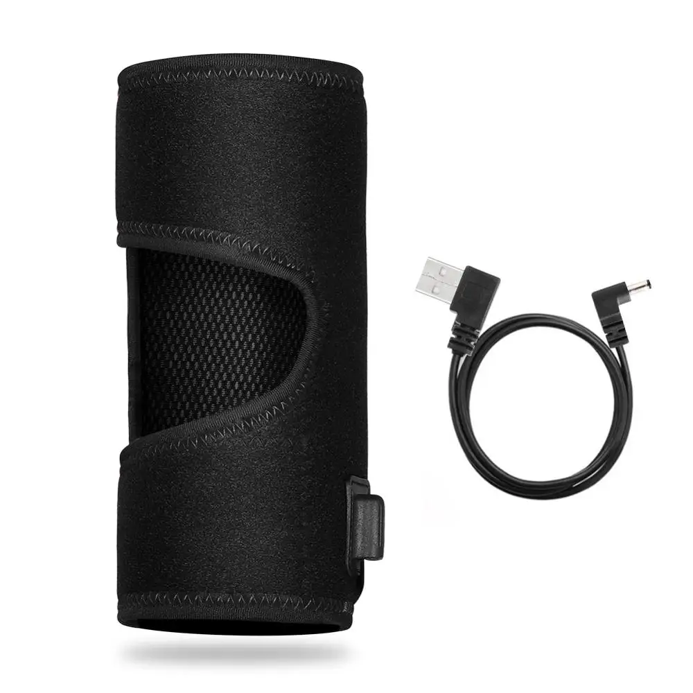 Heat Elbow Brace 1 шт. Дальний инфракрасный браслет с подогревом, тепло, локоть, поддержка, обертывание для обезболивания, терапия, теплый защитный пояс с кабелем USB 1,2 м - Цвет: Heat Elbow Brace