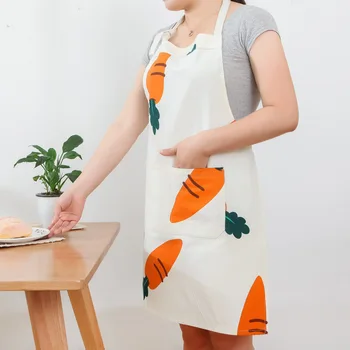 

Senyue Fashion Pastoral Carrot Sleeveless Overalls Barista Baker Bartender Chef apron aprons for woman adult bibs
