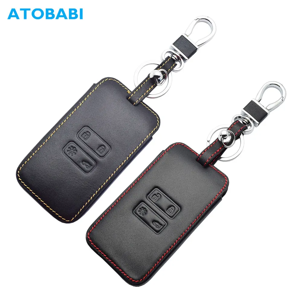 Car Leather Key Holder Protective Cover Case For Renault for Kadjar QC