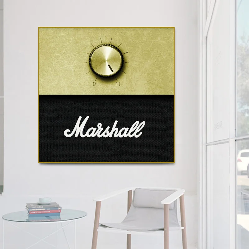 

Marshall Amplifier Volume Knob Music Canvas Painting Posters and Prints Cuadros Wall Art Picture for Living Room Home Decoration