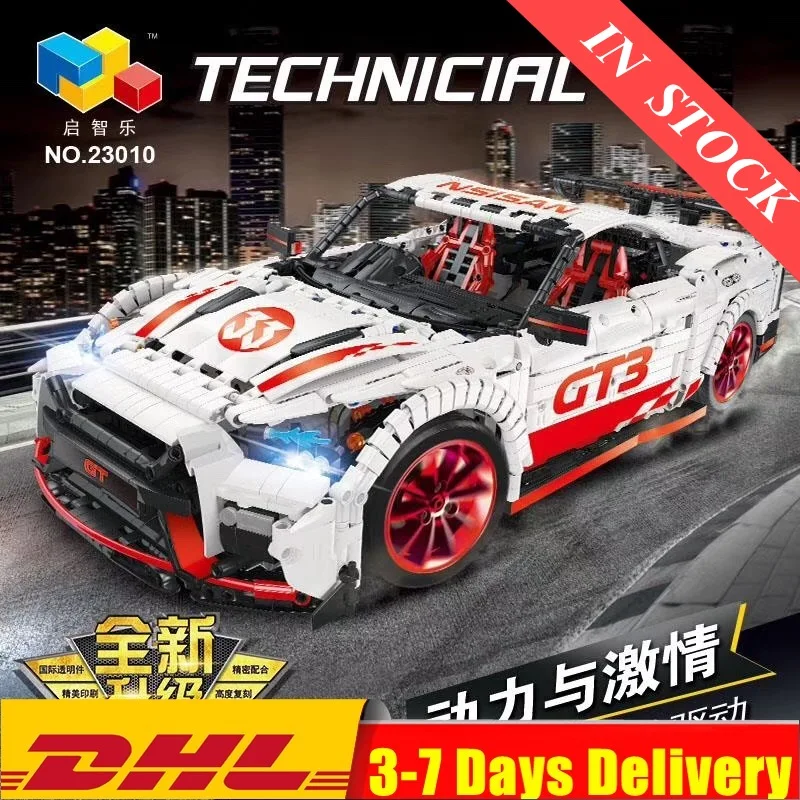 

23010 3408 Pcs RC Racing Car with Motor Function Remote Control MOC 22970 25326 Compatible Legoinglys Building Blocks Bricks