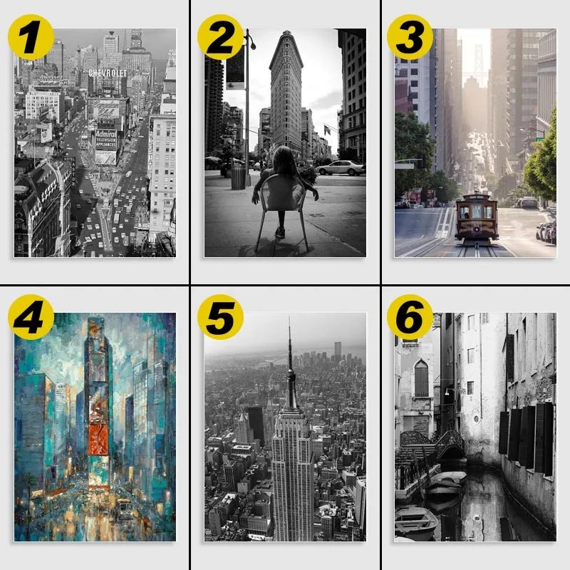 New York City Empire State Building Poster Decorative Picture Modern