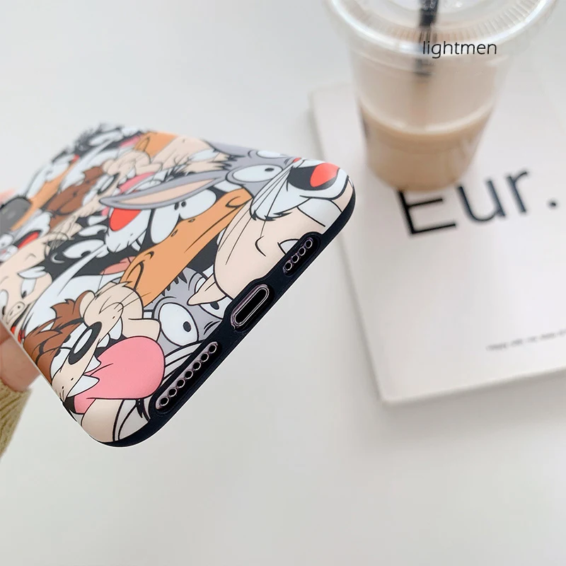 Чехол для телефона с рисунком кролика волка собаки для iphone 11 11Pro Max XS Max XR XS Мягкий силиконовый чехол из ТПУ для iphone 7 8 6 6S Plus