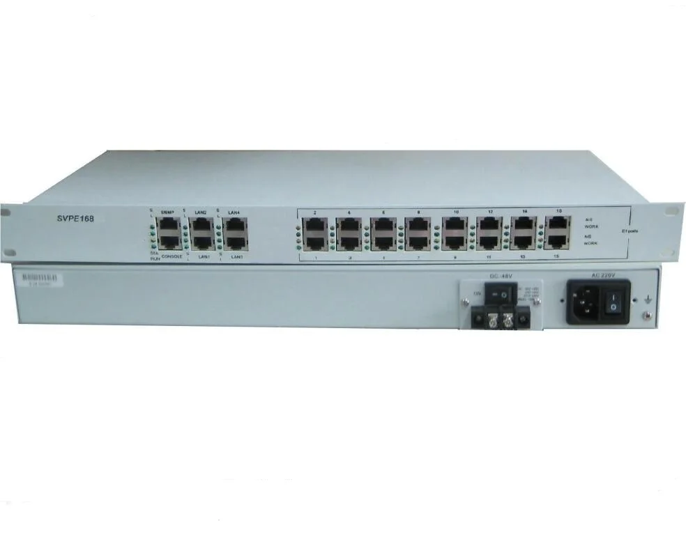 16E1 120Ohm RJ45 4Ethernet протокол конвертер G.8040 протокол Двойной AC+ DC источник питания