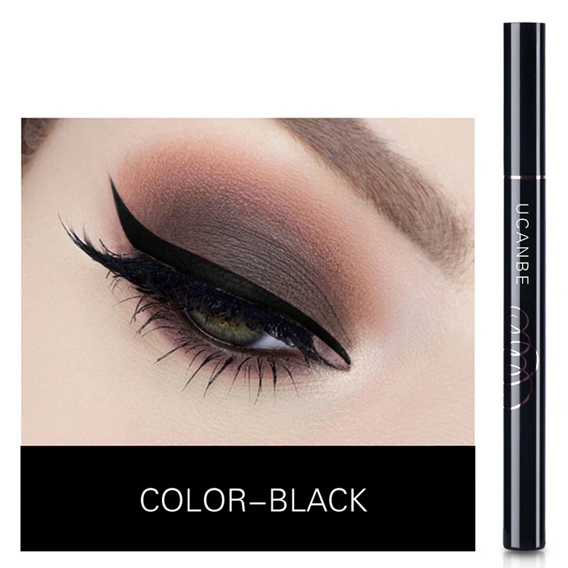 Cool Black Quick-drying Eyeliner Long-lasting Waterproof Smudge-proof Liquid Eyeliner
