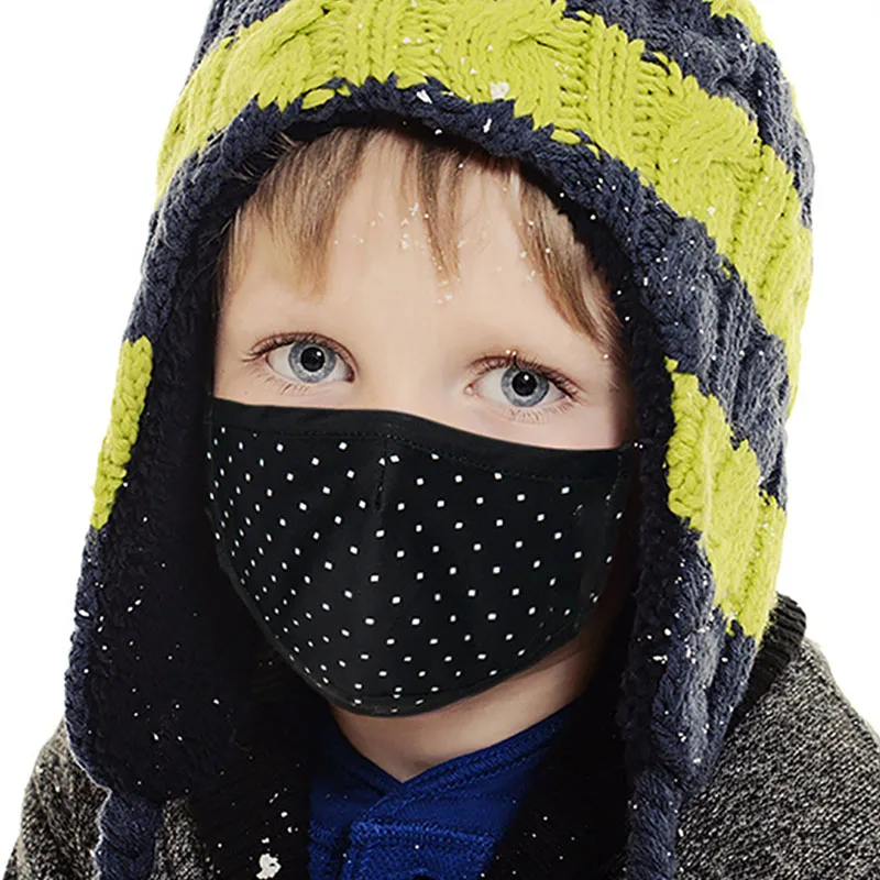 

Reusable Mascarillas Black Face Mask For Kids Masque Noir Cotton Washable Masks Children Filters Mouth Caps Rose Girl Boy