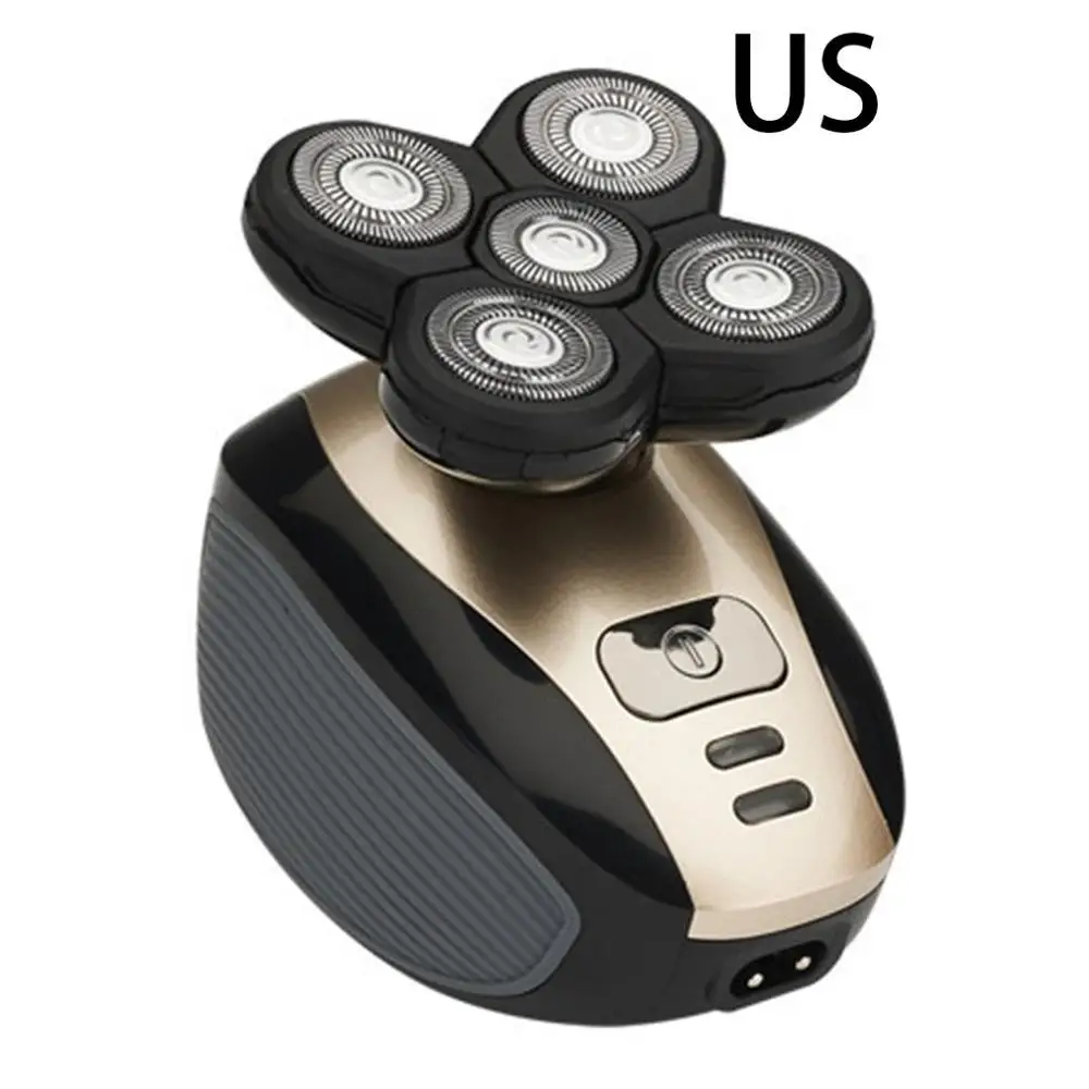 US plug Электробритва, перезаряжаемая Бритва для мытья воды, бритва с 5 головками, нож для волос в носу, машинка для мытья лица и машинка для стрижки волос - Цвет: US plug
