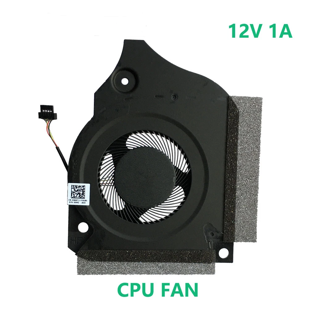Resfriador para Cpu Ventiladores para Dell Inspiron g5 5590 g7 7790 7590 006kt2 06kt2 09thtn 9thtn pc Ventilador Cpu Vga Cooler Dc12v 1a - Imagem 2