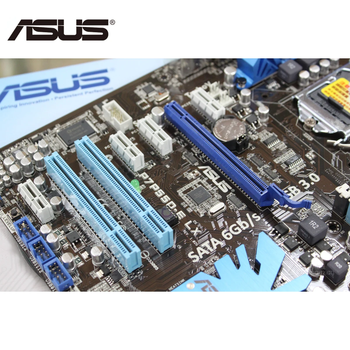 Материнская плата ASUS P7P55D-E LX DDR3 16 ГБ для Intel P55 P7P55DELX LGA 1156 настольный компьютер материнская плата SATA III PCI-E X16 б/у