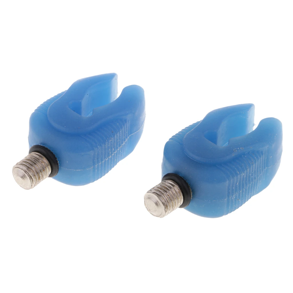 2pcs Fishing Rod Rest Holder Red/Blue Silicone Butt Rod Pod Stand Bracket