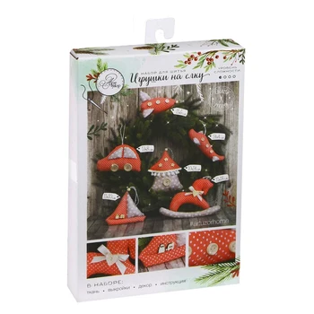 

Christmas tree toys for Children, sewing kit, 10.7 × 16.3 × 2.5 cm