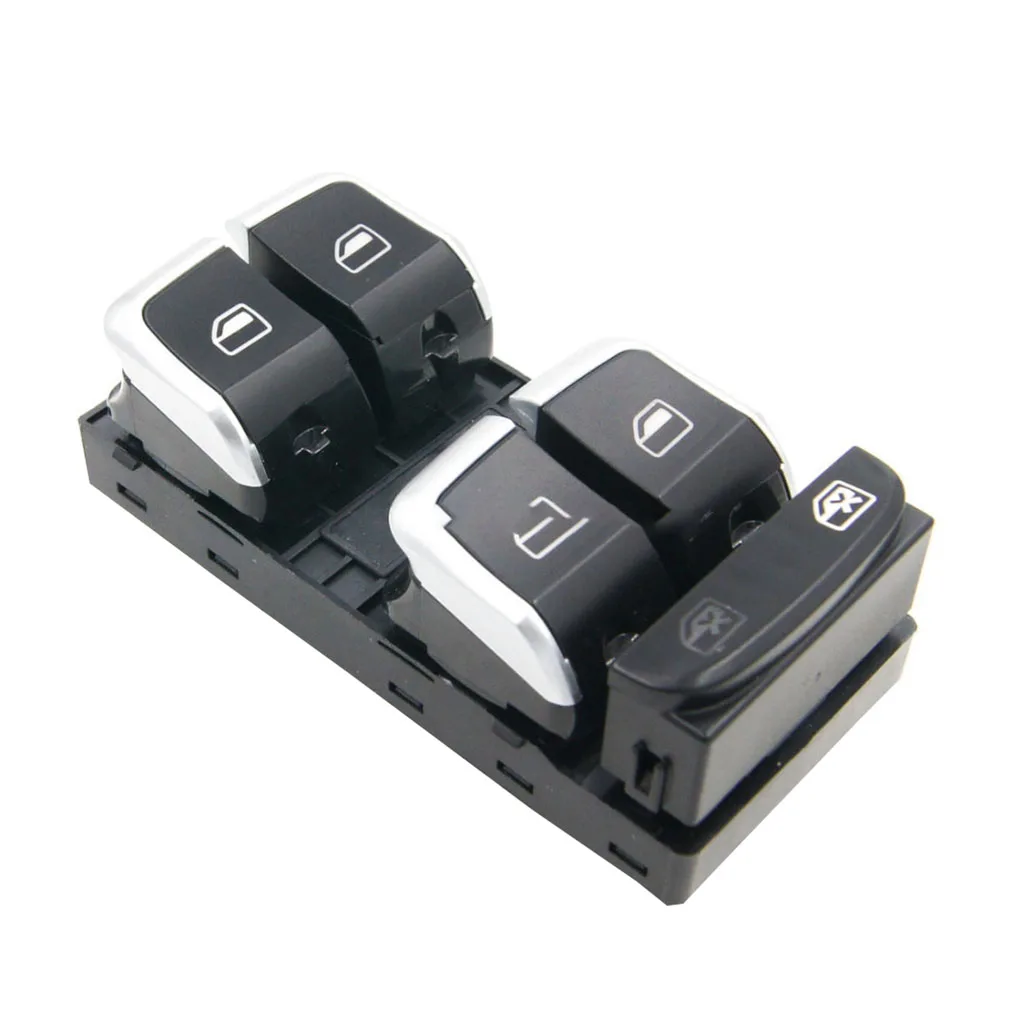 Front Left Electric Power Driverside Plated Window Switch Lifter Adjust Button Master Panel 8KD959851A