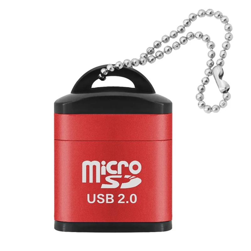 RD Портативный мини USB 2,0 Micro SD TF кард-ридер адаптер флэш-накопитель флэш-память SD кард-ридер - Цвет: RD