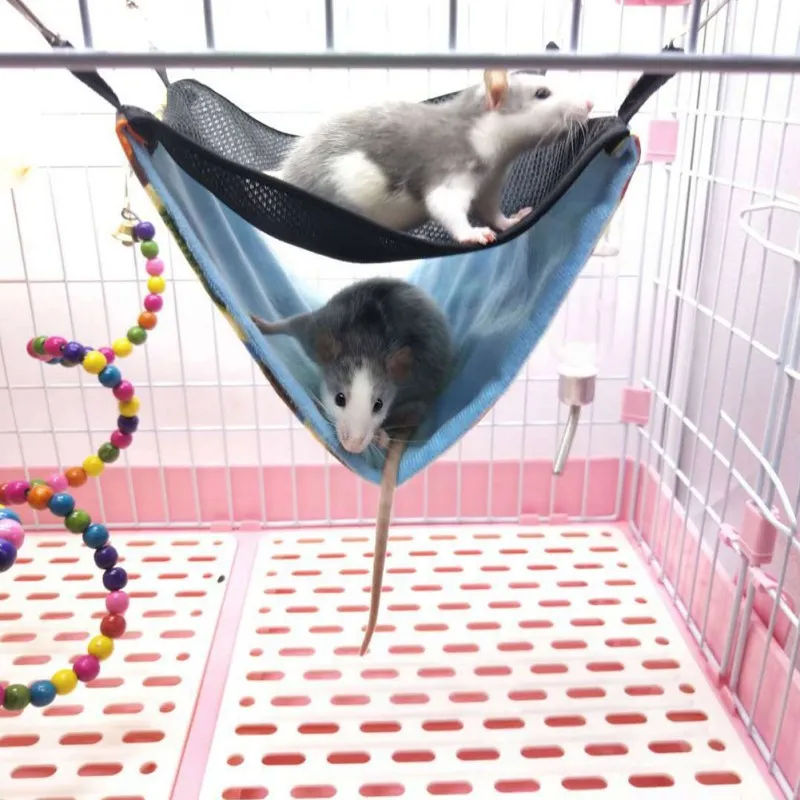 Переноска для хомяка Chinchilla Ferrets House Nest воздухопроницаемая сетка подвесное гнездо для кровати маленькие домашние удобные дышащие двухслойные кровати